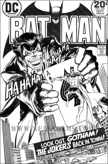 Neal Adams - Batman 251 cover - Joker 5 way revenge -